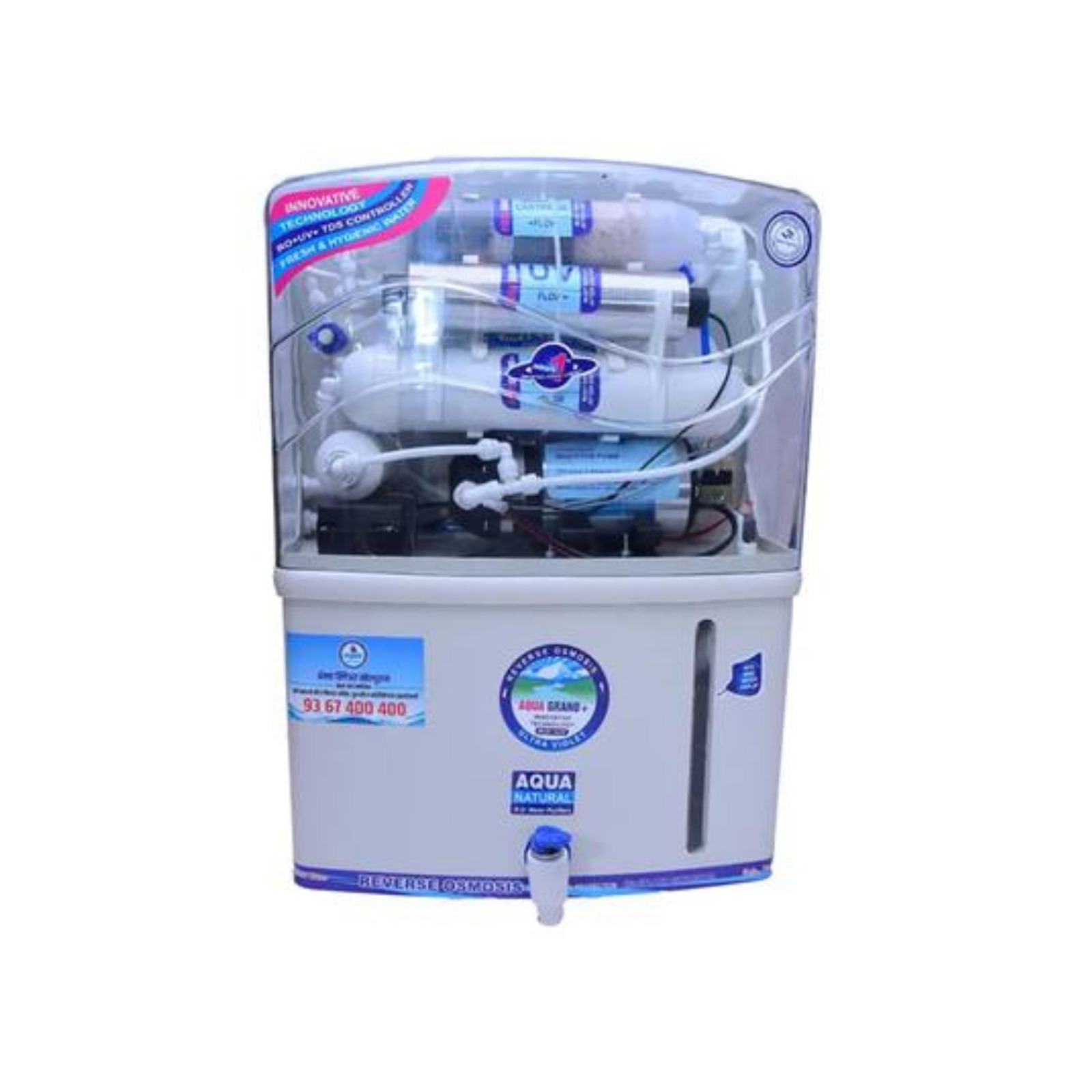 Aqua Grand Plus Water Purifier with 8-stage RO+UV+UF+Alkaline purification for safe drinking water in Bangladesh