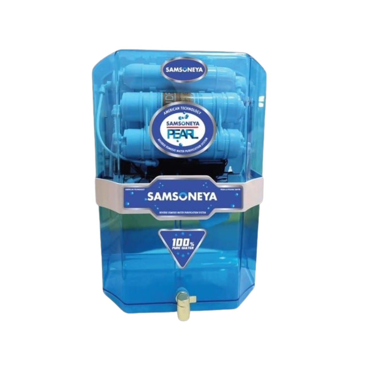 Samsoneya Pearl RO Water Purifier delivering clean, mineral-rich drinking water